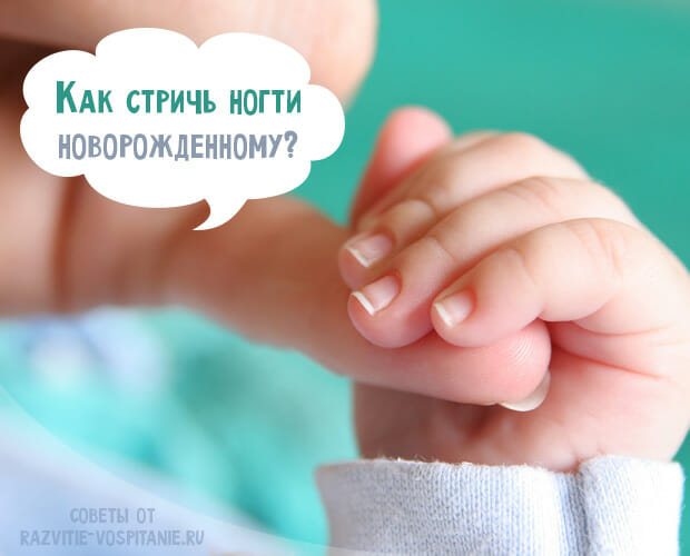 Как подстричь ногти новорожденному ребенку