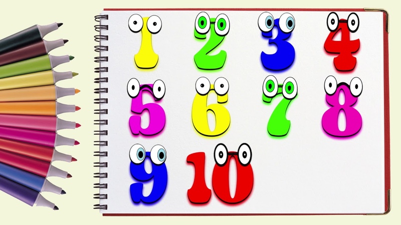 Учим цифры: учимся считать от 1 до 10 (Развивающее видео)