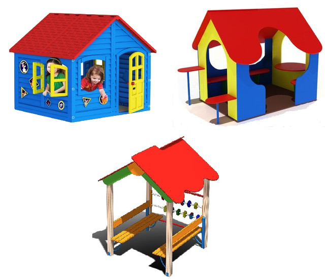 Детский игровой домик для дачи своими руками - фото примеров