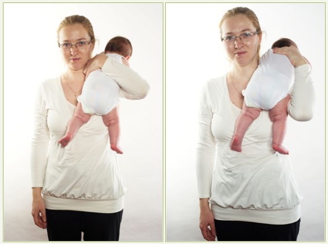 Как правильно брать новорожденного на руки
