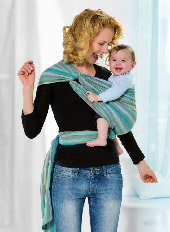 Как сделать слинг-шарф для новорожденных своими руками.