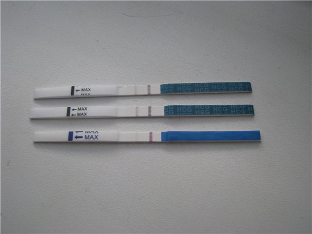 Слабая (бледная) вторая полоска теста на беременность