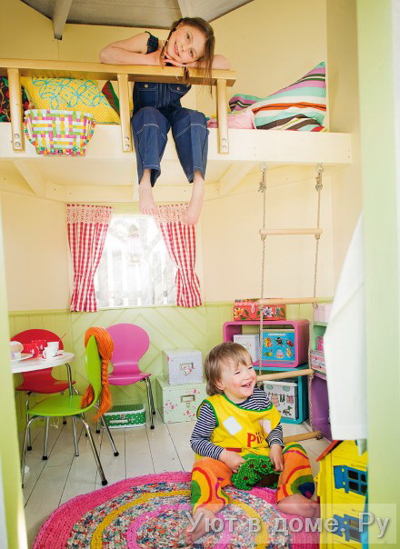 Как сделать игровой домик для детей своими руками: фото домов для игр на даче