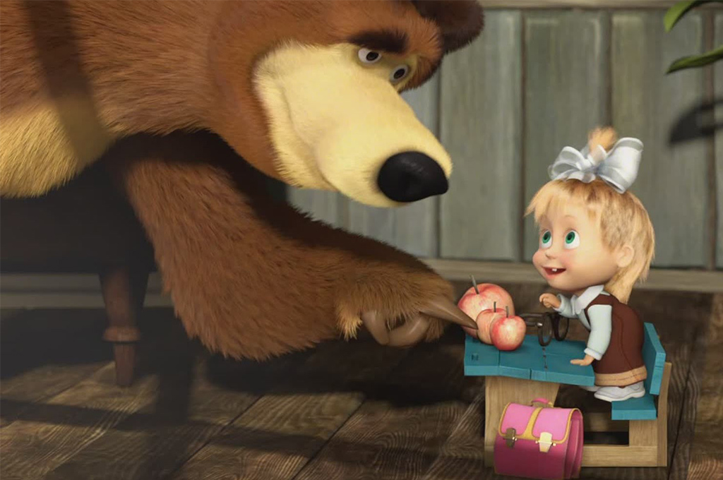 «маша и медведь» признан самым опасным мультфильмом для детей