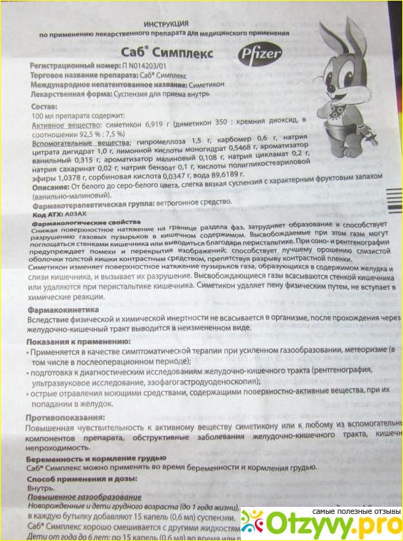 Саб симплекс для новорожденных как принимать