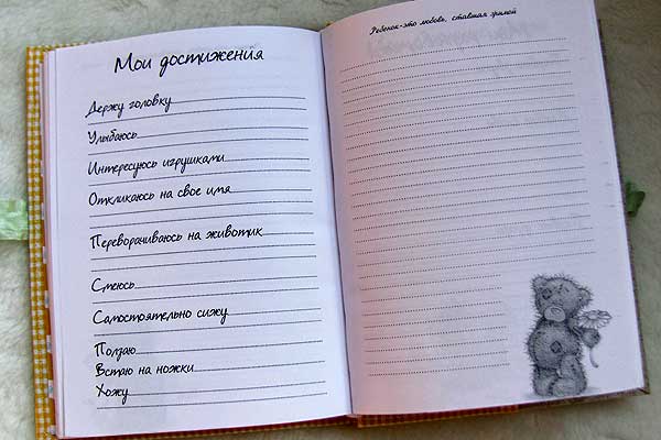Дневник молодой мамы. как его вести