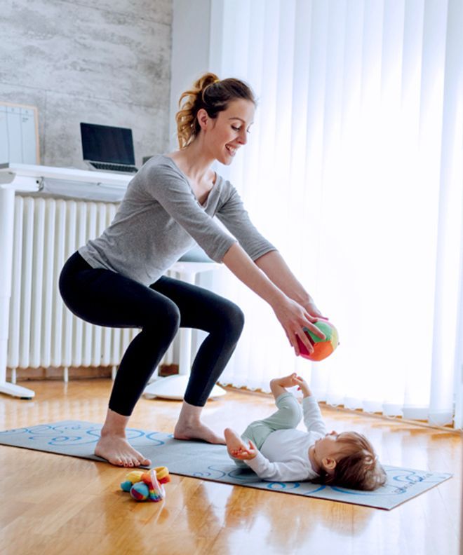 Фитнес для мамы с ребёнком
