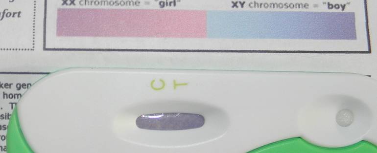 Тест на беременность с определением пола ребенка
