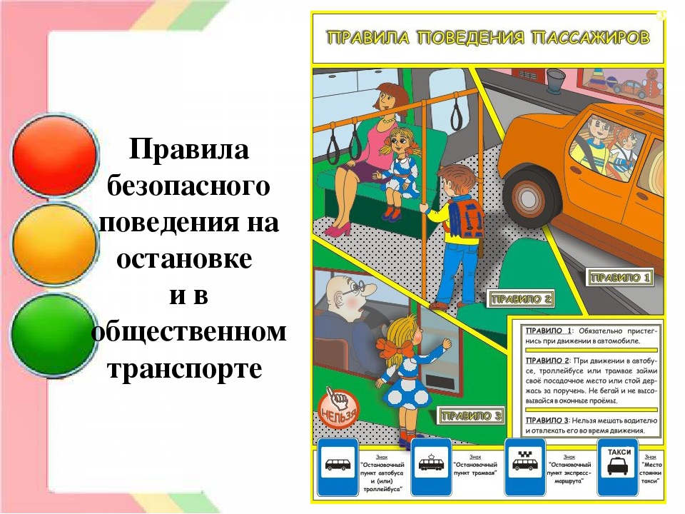 Плакат правила безопасности в транспорте окружающий мир 1 класс рисунки детей