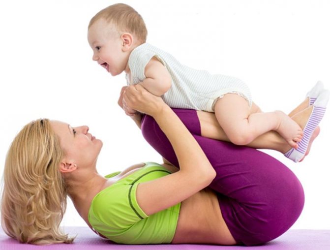 Зарядка для мамы. как быстро похудеть после родов