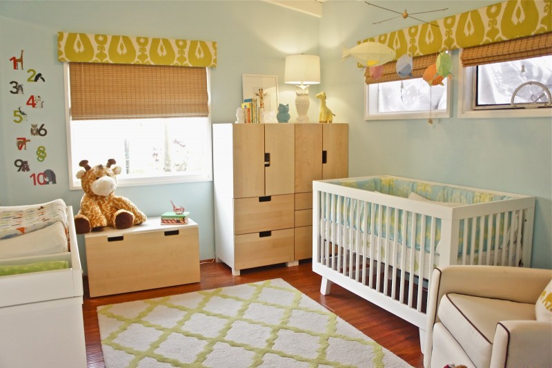 Оформление детской комнаты — что безопасно для новорожденного?