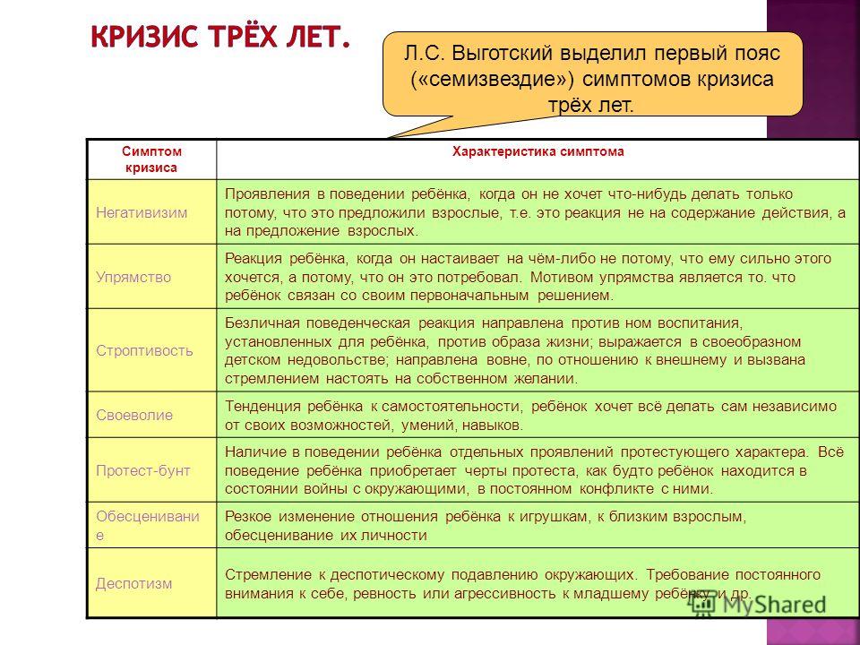 Кризис первого года презентация