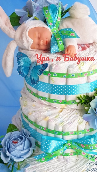 Готовим торт из памперсов своими руками: «рецепты» красивых подарков для мальчиков и девочек. изготовление подарков из памперсов