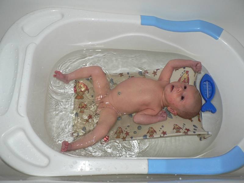 Вода для купания новорожденного