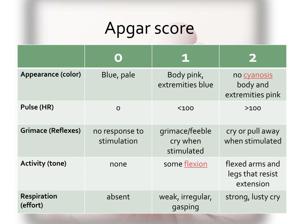 Оценки - с рождения. что такое шкала апгар? оценка новорожденного по шкале апгар