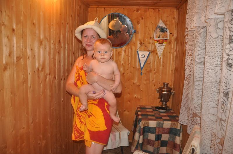 Русское видео мамы в бане