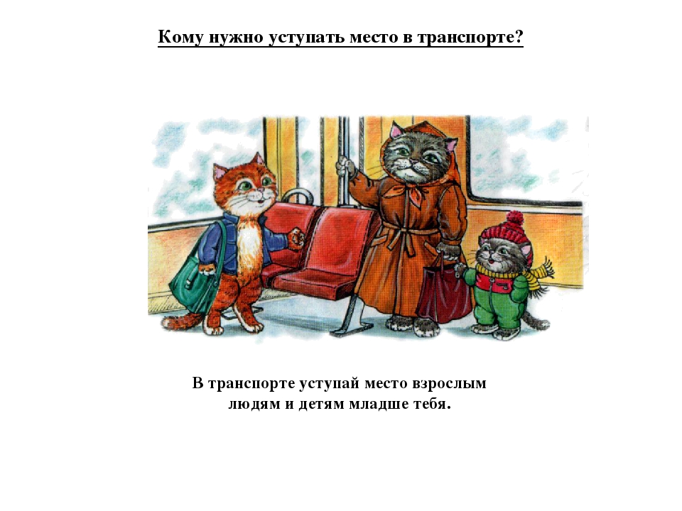 Дети в общественном транспорте: кто кому должен уступать