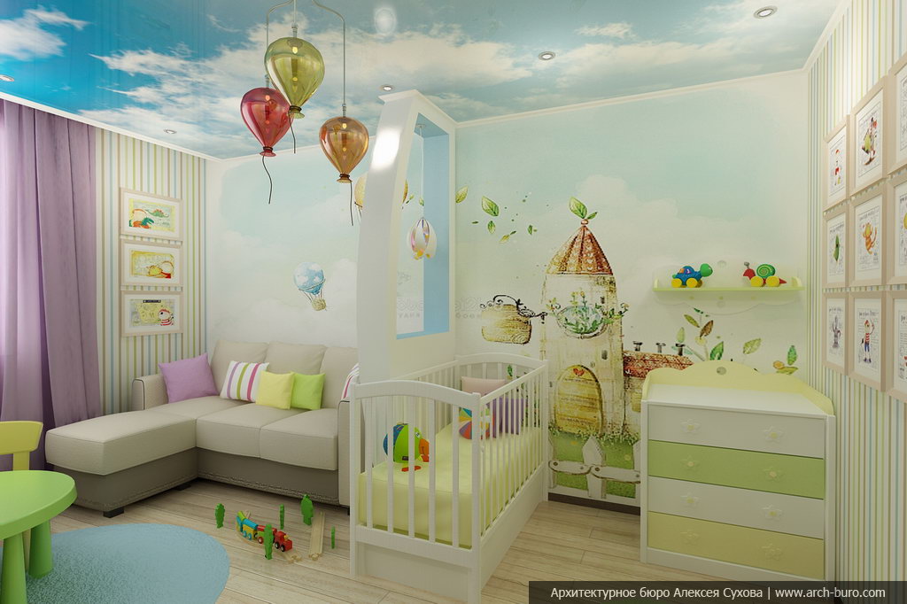 Детская комната для дошкольника от 4 до 6 лет — фото готовых проектов