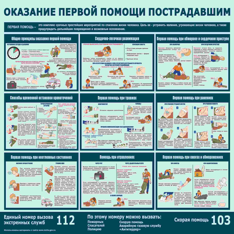 Оказание первой медицинской помощи пострадавшим - первая медицинская помощь пострадавшим