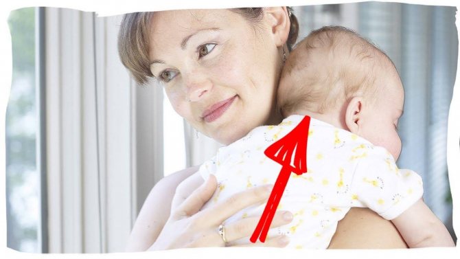 Как правильно держать новорожденного столбиком после кормления и зачем это нужно + фото