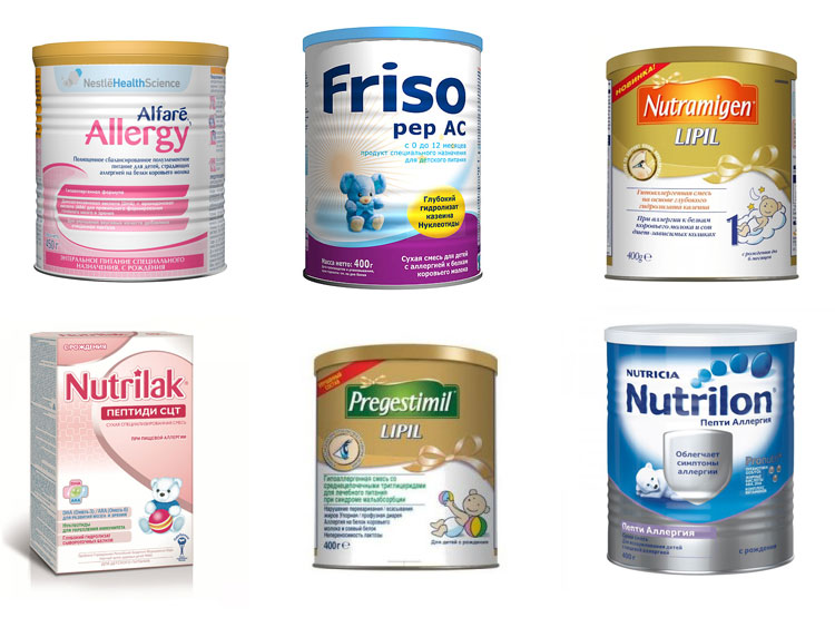 Выбор смеси при диатезе у грудничка и особенности кормления